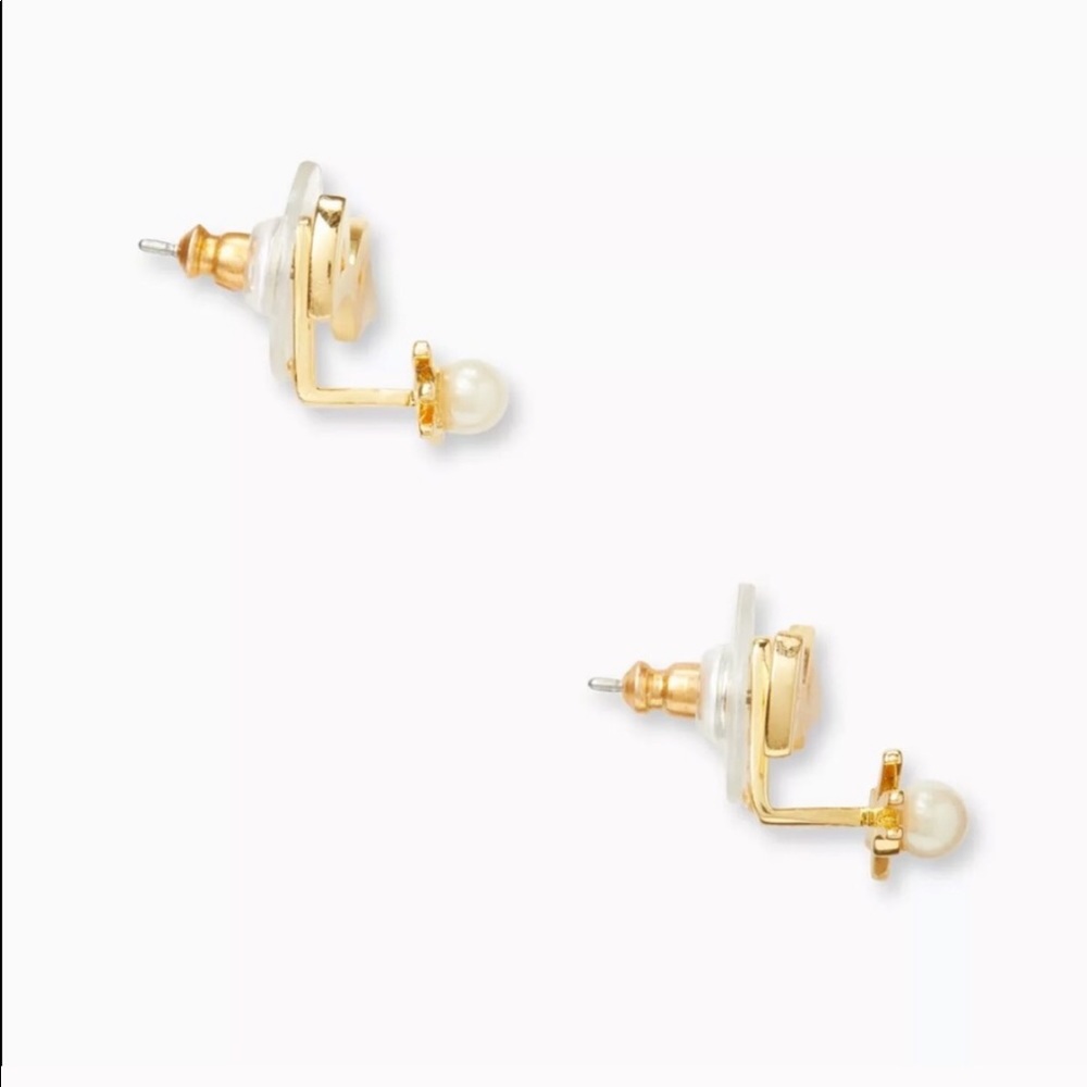 NWT Stunning Kate Spade Out West Gold Cat Earrings - Picture 2 of 3